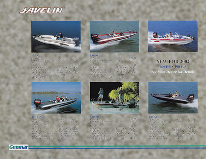 Javelin 2002 Full Line Brochure