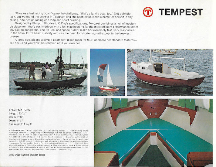 O'Day 1960s Brochure