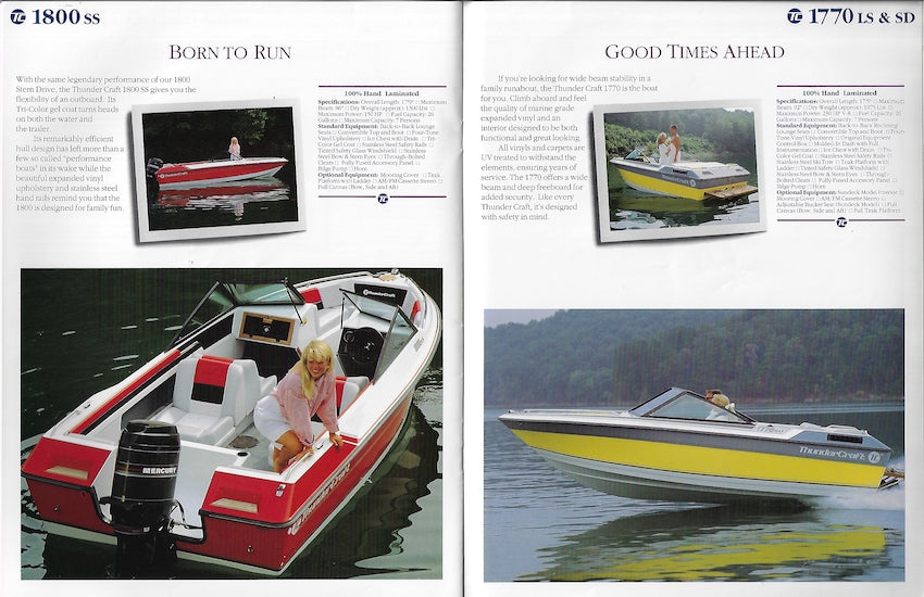 Thunder Craft 1990 Brochure