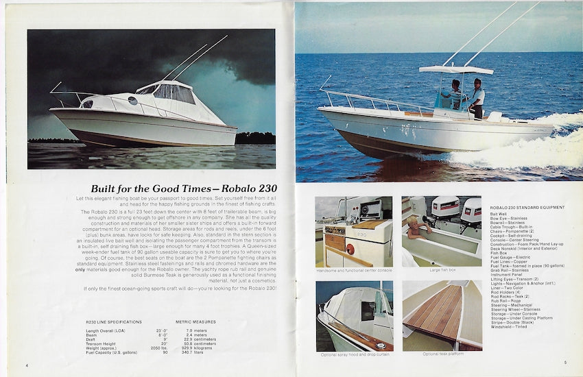 Robalo 1975 Brochure