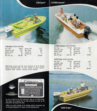 Cobia 1971 Full Line Brochure