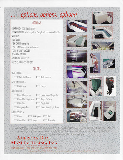 American 2000 Pontoon Brochure
