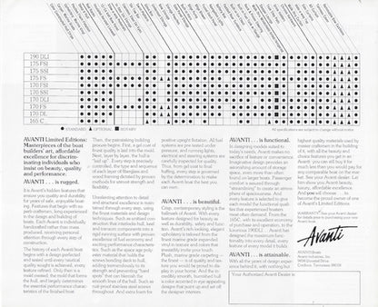 Avanti 175 FS Brochure