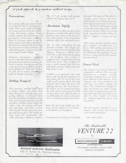 MacGregor Venture 22 Brochure