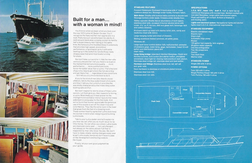 Luhrs 32 Flybridge Sedan Cruiser Brochure