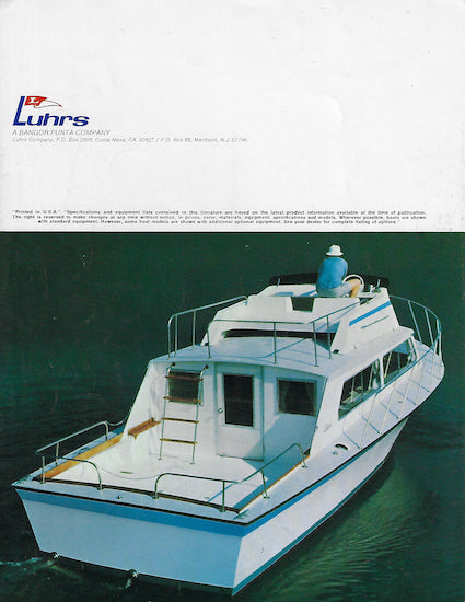 Luhrs 32 Flybridge Sedan Cruiser Brochure – SailInfo I