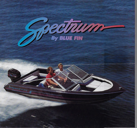 Blue Fin 1989 Spectrum Poster Brochure