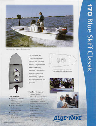 Blue Wave 170 Blue Skiff Classic / Tunnel  Brochure