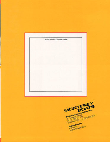 Monterey 2300 Sports Cuddy Brochure