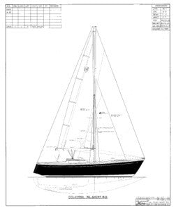 Columbia 39 Sail Plan - Short Rig