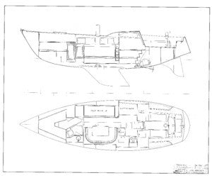 Columbia 39 Interior Arrangement  Plan - Page 1