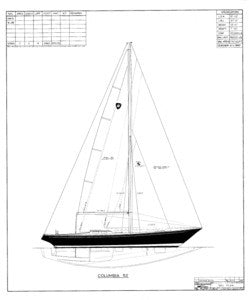 Columbia 52 Sail Plan