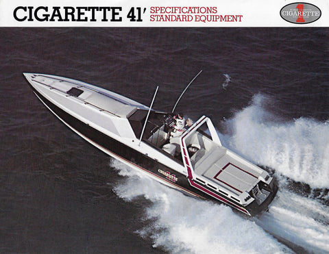 Cigarette 41 Specification Brochure