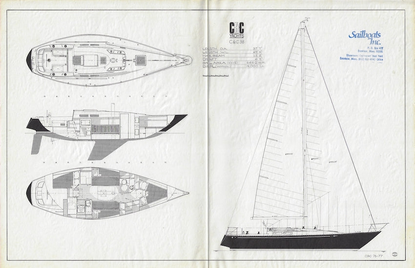 C&C 38 Specification Brochure