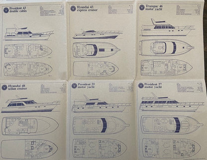 Presidential Motor Yacht Poster Brochure