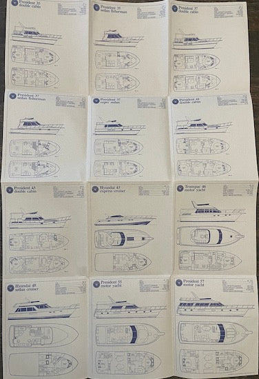 Presidential Motor Yacht Poster Brochure