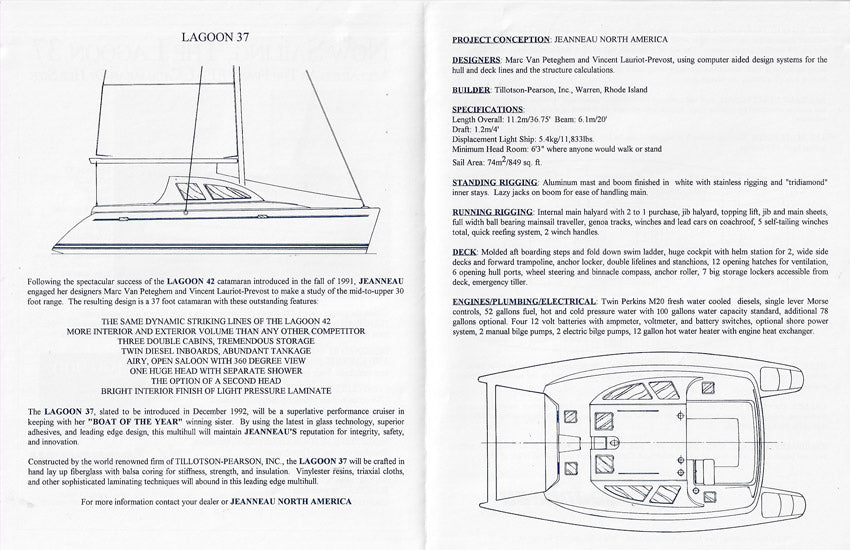 Lagoon 37 Brochure