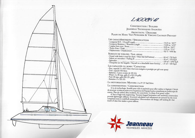 Lagoon 47 Folder Brochure