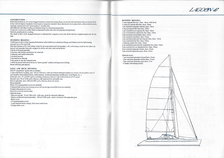 Lagoon 47 Specification Brochure