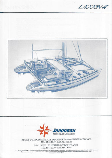 Lagoon 47 Specification Brochure