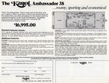 Kayot 1980s Ambassador Houseboat Brochure