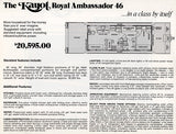 Kayot 1980s Ambassador Houseboat Brochure