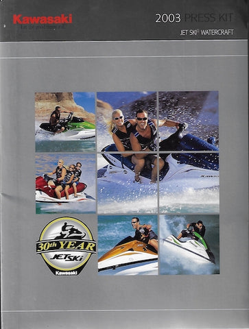 Kawasaki 2003 Jet Ski Press Kit Folder Brochure