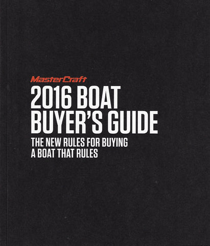 Mastercraft 2016 Buyer's Guide Brochure