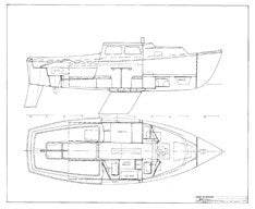 Coronado 23 Interior Arrangement Plan