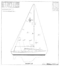 Coronado 25 Sail Plan