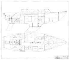 Coronado 28 Interior Arrangement Plan