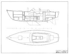 Coronado 35 Interior Arrangement Plan - Shoal Draft Page 2