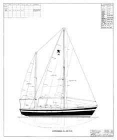 Coronado 41 Sail Plan - Ketch