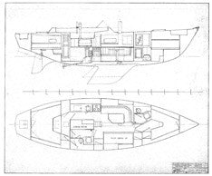 Coronado 41 Interior Arrangement Plan