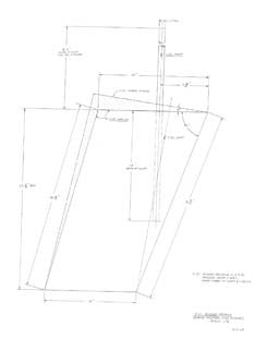 Columbia 21 Rudder Profile Plan