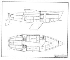 Columbia 26 Mk II Interior Arrangement Plan