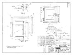 Columbia T26 Rope Locker Door & Frame Plan