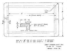 Columbia T26 Stowage Compartment Trim Plan