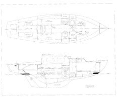 Columbia 26 Interior & Starboard Profile