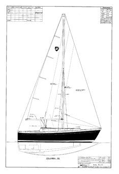 Columbia 30 Sail Plan