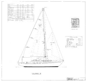 Columbia 31 Sail Plan