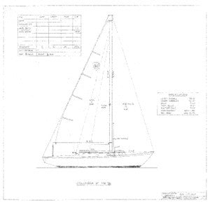 Columbia 31 Mark II Sail Plan