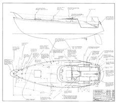 Columbia 34 Mk II Optional Deck Hardware Plan
