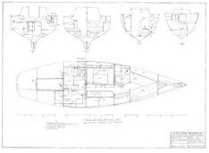 Columbia 40 Interior Layout & Joiner Sections w/ Wiring Routing Plan