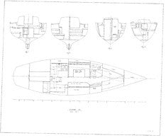 Columbia 40 Interior Layout & Joiner Sections Plan