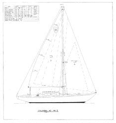 Columbia 40 Sail Plan - Mark II