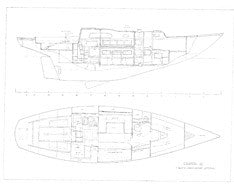Columbia 40 interior Plan - 7 Berth