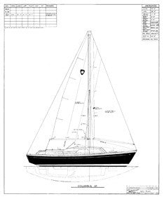 Columbia 41 Sail Plan