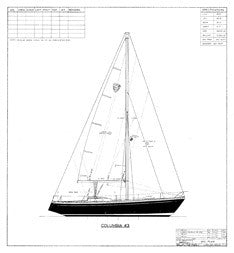 Columbia 43 Sail Plan