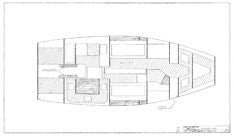 Columbia 43 Wood in Hull Liner Plan